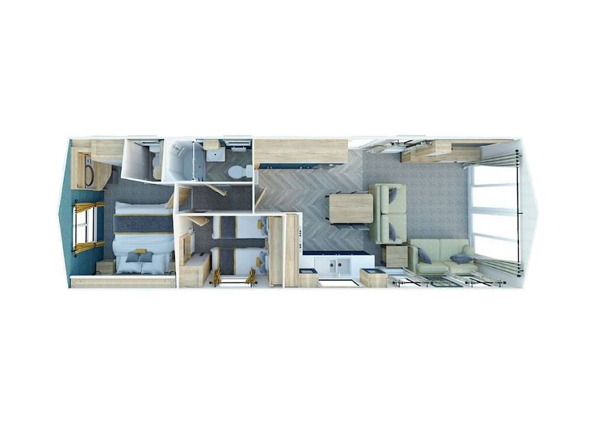 Willerby Gainsborough – Mobil-home 2 chambres, chauffage central, double vitrage, luxe moderne – Image 12